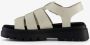 BLUE BOX dames vissers sandalen wit - Thumbnail 5