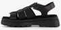 BLUE BOX dames vissers sandalen zwart - Thumbnail 4