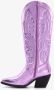 BLUE BOX dames cowboy western boots paars metallic - Thumbnail 3