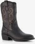BLUE BOX dames cowboy western laarzen zwart - Thumbnail 6