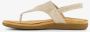 Blue Box gevlochten dames sandalen goud - Thumbnail 5