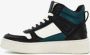 BLUE BOX hoge dames sneakers zwart groen - Thumbnail 3