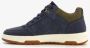 BLUE BOX hoge heren sneakers blauw cognac Uitneembare zool - Thumbnail 4