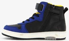 Blue Box hoge jongens sneakers blauw zwart