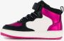 BLUE BOX hoge meisjes sneakers glitter zwart roze Uitneembare zool - Thumbnail 4