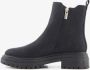 BLUE BOX lage dames chelsea boots zwart - Thumbnail 3