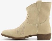 Blue Box lage dames western laarzen beige