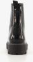 BLUE BOX lak dames veterboots zwart - Thumbnail 3