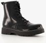 BLUE BOX lak dames veterboots zwart - Thumbnail 5