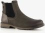 BLUE BOX leren heren chelsea boots grijs - Thumbnail 6