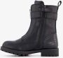 BLUE BOX meisjes boots met ritsen zwart Uitneembare zool - Thumbnail 4