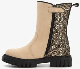 Blue Box meisjes Chelsea boots beige zwart