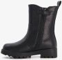 BLUE BOX meisjes chelsea boots zwart croco print Uitneembare zool - Thumbnail 4