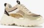 BLUE BOX meisjes dad sneakers beige goud - Thumbnail 5