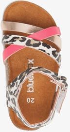 Blue Box meisjes sandalen roze met luipaardprint