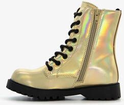 Blue Box meisjes veterboots goud zwart