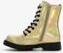 BLUE BOX meisjes veterboots goud zwart - Thumbnail 4