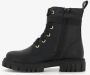 BLUE BOX meisjes veterboots met gouden rits - Thumbnail 2