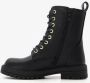 Blue Box meisjes veterboots zwart - Thumbnail 2