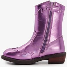 Blue Box meisjes western boots paars metallic