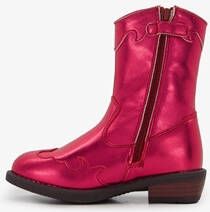 Blue Box meisjes western boots roze metallic