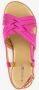 Blue Box metallic dames sandalen fuchsia roze - Thumbnail 4