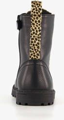 Blue Box zwarte meisjes veterboots gouden studs