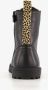 BLUE BOX zwartemeisjes veterboots met gouden studs Uitneembare zool - Thumbnail 5
