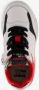 Braqeez leren jongens sneakers wit rood - Thumbnail 5