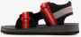Braqeez jongens watersandalen zwart rood - Thumbnail 3