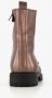 Braqeez leren meisjes veterboots paars met ster Uitneembare zool - Thumbnail 4