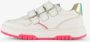 Braqeez leren meisjes sneakers wit roze - Thumbnail 4
