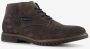 Bugatti hoge bruine suede heren veterschoenen Echt leer - Thumbnail 5
