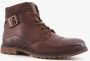 Bugatti hoge leren heren veterschoenen bruin - Thumbnail 9