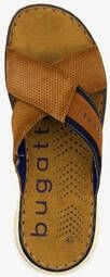 Bugatti leren heren slippers cognac