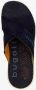 Bugatti leren slippers met leren voetbed blauw - Thumbnail 12