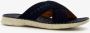 Bugatti leren slippers met leren voetbed blauw - Thumbnail 13