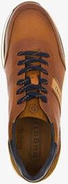 Bugatti leren heren sneakers bruin cognac