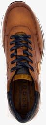 Bugatti leren heren sneakers cognac