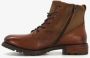 Bugatti leren heren veterboots bruin Uitneembare zool - Thumbnail 2