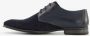 Bugatti leren heren veterschoenen suede glad leer Blauw Echt leer - Thumbnail 8