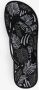 Copacabana dames teenslippers met zomerse print Zwart - Thumbnail 5