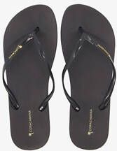 Copacabana vegan dames teenslippers zwart