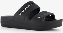 Crocs Baya Platform dames slippers zwart