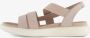 ECCO Yuma leren dames sandalen roze Extra comfort Memory Foam - Thumbnail 5
