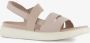 ECCO Yuma leren dames sandalen roze Extra comfort Memory Foam - Thumbnail 7