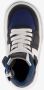 Groot hoge leren jongens sneakers blauw zwart Uitneembare zool - Thumbnail 3