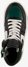 Groot hoge leren sneakers voor jongens groen