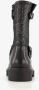 Groot leren meisjes biker boots zwart - Thumbnail 2