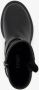 Groot leren meisjes biker boots zwart - Thumbnail 3